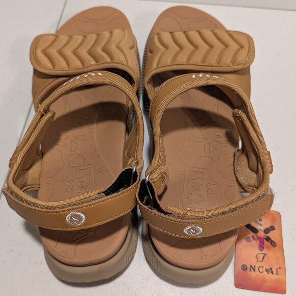 ONCAI Walking Ortho Hiking Sandal Khaki/Beige Women’s Shoes Size 12 Sandals - Picture 13 of 15